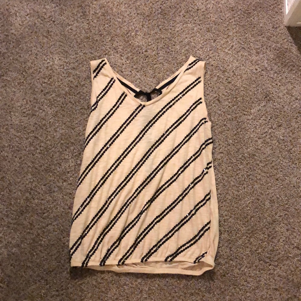 Ann Taylor Loft  sequined sleeveless top